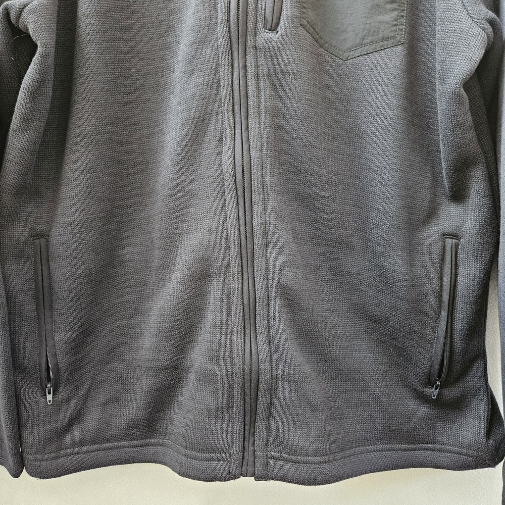 Criquet Sweater Jacket Men's XL Full Zip Navy Fleece Polyester Long Sleeve Golf - Picture 9 of 13